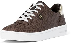 Michael Kors Women's Scotty Lace Up Sneaker, PL GLD Multi, 34