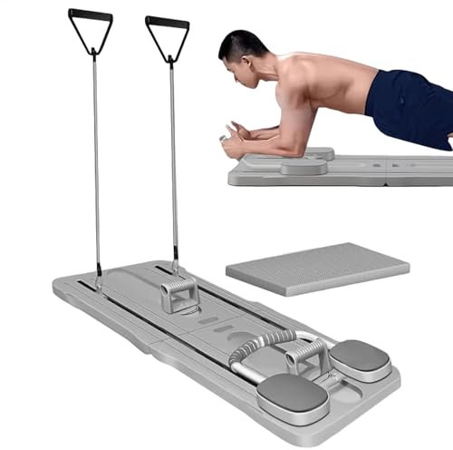 Tragbarer Pilates -Reformer, Reformer Pilates Machine, Pilates Board Bei Home, Trainer Abdominal Pilates Board, Automatisches Rebound -Kern -Trainingsinstrument Zur Ausübung Der Kernstärke