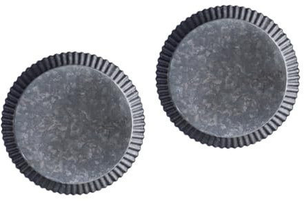 WRITWAA 2pièces Plateau De Rangement Rond Vintage pour Décoration Et Service De Nourriture Petit Modèle Pratique pour Photo Et Décor Maison