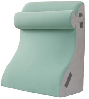 LZTET Matratzenkeil FüR Kopfteil,Keilkissen Beine Bett,Hochdichteschaum Lesekissen,Reflux Schlafapnoe,Perfekt RüCkenkissen RüCkenunterstüTzung Beim Spielen(60 * 50 * 30cm,Green)