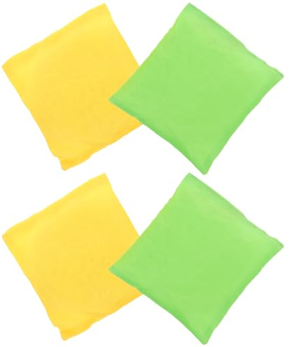 Milisten 4 Stück Interaktive Sitzsäcke aus Nylon und Kunststoff Zuverlässiges Tragbares Wurfspielzeug für Outdoor Spiele für Kinder und Mädchen