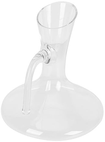 UKCOCO Decantador de Vino y Superficie Lisa de Cristal Ligero y Fácil de Verter Diseño Creativo Capacidad de 1800ml para Uso en Restaurante o Eventos