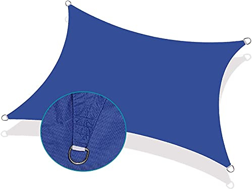Toldo impermeable personalizable de 2 x 3 m para patio con 97% de protección UV para espacios al aire libre, cochera, jardín, perfecto para protección solar
