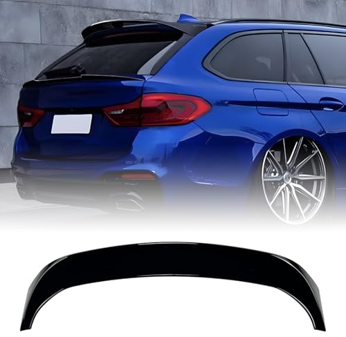 Heckspoiler für Kofferraumdeckel mit Flügellippe für BMW 5er Reihe G31 2018-2023, glänzend schwarz/Kohlefaser-Optik