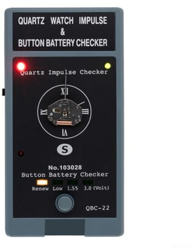 QBC-22 - Tester per movimento al quarzo, rilevatore di impulsi, senza batterie, per orologiai e riparazione di orologi