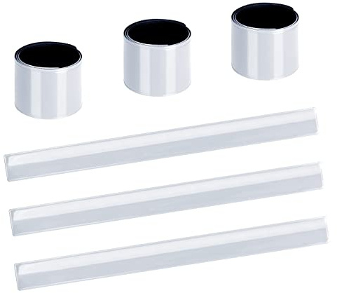 URAQT reflekterande säkerhetsarmband för hög synlighet för barn och vuxna, reflekterande armband för cykling och löpning (6 st)