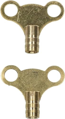 Mr. Gadget's Solutions Brass Square Radiator Valve Key Bleed and Vent Key Plumbing ‎Tool Key