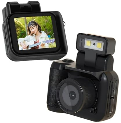 Digital Camera, Mini Thumb Camera with Flash Light, Retro Compact 1080P HD Photography Video Camera for Travel Life Vlogging Recording, Gifts for Boys Girls Students (64GB)