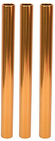 Baxnore Professional Relay Baton Aluminum Alloy Track Field Running Batons for Sports Competitions Training 3 Pack Durable Lightweight 29cm 11.4in Bright Color Equipment (Orange)