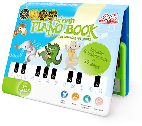 BEST LEARNING My First Piano Book - Educational Musical Toy for Toddlers Kids Ages 3-5 Years - Ideal 3, 4 Year Old Boy or Girl Birthday Present