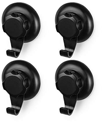 Compactor BESTLOCK Black Set de 4 Ganchos, Sin Necesidad de Taladro, Resistente al Óxido y 100% Impermeable