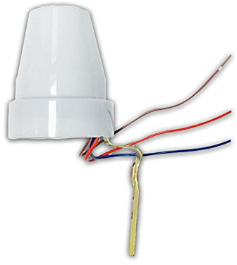 Interruttore crepuscolare 2200 W per esterno 230 V 10 A IP44 (interruttore crepuscolare)