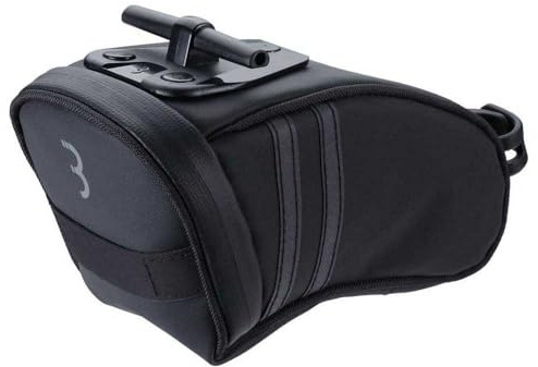BBB Sacoche de Selle de vélo pour Montage Facile sur VTT, vélo de Route et vélo de Ville, Sacoche de Selle compacte, Sac de Selle BSB-13L 2.0, Noir, Taille L (690 cm3)