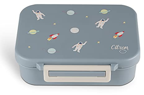 Citron Kids Lunch Box with Compartments 350ml – Premium Strong & Safe Materials BPA & Melamine-Free – Leak-Proof Snack Box with Compartments, Bento Lunchbox for Kids