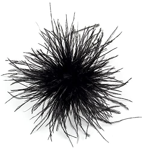 Naturlig strutsfjäder brosch för kvinnor, 8-10cm, Fjäder