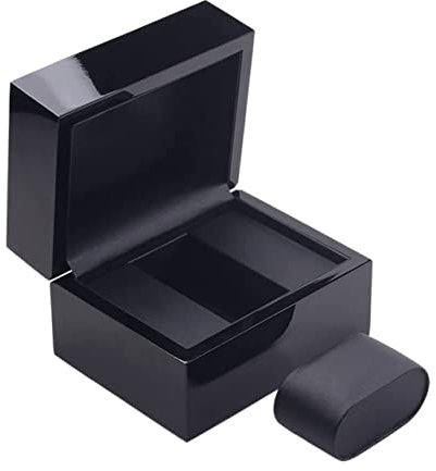 AMYSTY Uhrenkoffer Uhrenrolle Uhrenbox Uhrenschatulle Uhren-Display-Organizer Eleganter Einzelschlitz-Uhrenbox-Armbanduhrenhalter Tragbarer Uhren-Aufbewahrungskoffer Uhrenetui Uhren Aufbewahrungsbox
