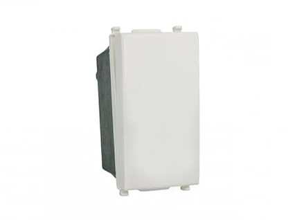 Di Tutto Per Tutti® - Interruttore 1P Unipolare 16A 250V 1M, Compatibile Vimar Plana Bianco