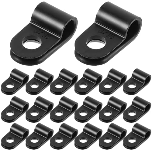 200St Nylon-R-Typ-Kabelclip-Organizer-Kabelclip Drahthalter für Kabel Klemme für die Kabelführung vorgarten schlafzimmer koaxial Drahtklemme Kabeldraht Kabelklemme Seil Licht PVC
