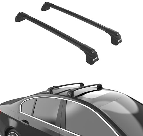 TURTLE kompatibel mit Volkswagen Shuttle (T5) 2003-2015 Air3 Dachträger | SCHWARZ