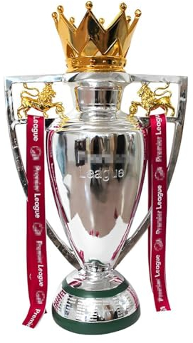 Huadafun Trofeo della Lega Inglese Trofei Barclays Premiership Coppa dei Campioni di Calcio Replica Collezioni di Souvenir per Tifosi Decorazioni per Ufficio con Nastro,77cm