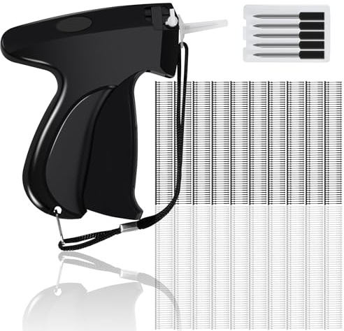 Tag Gun Standard Label Tagging Gun Kimble Gun with 5 Replacement Needle and 1000 Tags Barbs Mini Speedy Stitchy Machine Gun Stitch Gun for Clothes Sock Hat Garment Retail Price Tag Gun