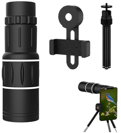 Teleobjektiv,Zoomobjektiv - Teleobjektiv mit Langer Fokussierung für Handykameras,Zoom-Handy-Kameraobjektiv, Luftfahrt-Aluminium, tragbares Fotozubehör für alle Handys