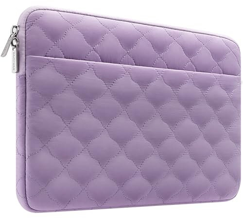 RAINYEAR 15/16 Zoll Laptop Sleeve Tragbare Schutzhülle für 16 Zoll MacBook Pro/Max M3 M2 M1 2024 2023 2022 Kompatibel mit 15 MacBook Air/Pro 15 Zoll Chormebook Notebook, Lila