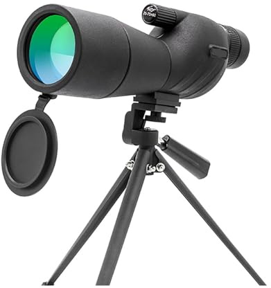 25-75x60 Kikarsikte Zoomteleskop BAK4 Prisma Vattentät Kraftfull Monokulär For Fågelskådning Målskytte Utomhuscamping(Black with Tripod)