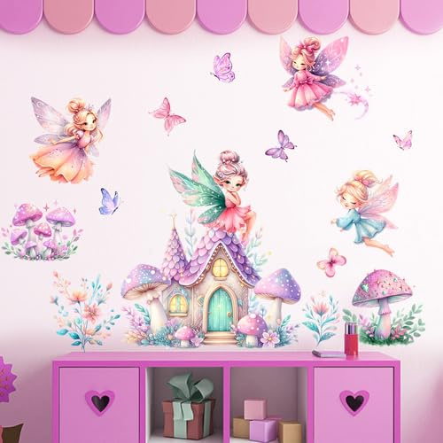 Ziyero Wandtattoo Kinderzimmer Selbstklebende Tapete für Mädchen Babyzimmer Wandsticker