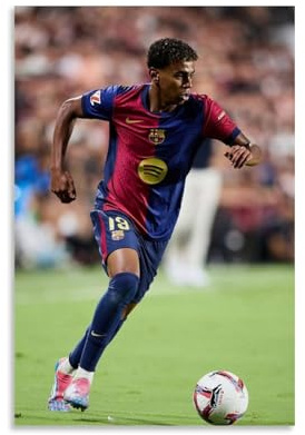 ZZYZD Lamine YamalHD Charakter-Poster, Star-Sängerin, Sportler, Druck, Signatur, Leinwandgemälde, Ölgemälde, Poster, Wandkunst, Mosaikgemälde, Dekoration, Zuhause, Schlafzimmer, Büro, 60 x 90 cm,