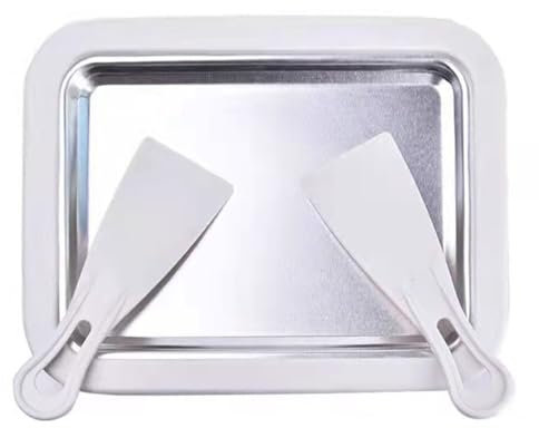 Macchina per gelato istantaneo Macchina per gelato Piastra fredda istantanea con 2 spatole Roll Machine Piastra Piastra per yogurt congelato Mini kit congelatore Macchina per yogurt congelato Gelato