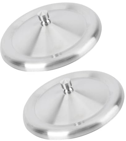IMIKEYA 2 Pcs 8.5cm Stainless Steel Cup Lids Heat Preservation Covers for Travel Mugs and Water Cups
