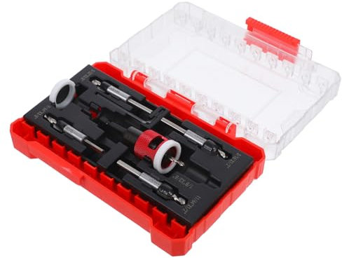 PRETYZOOM Kit de Brocas Avellanadoras para Herramientas de Carpintería con Tope de Profundidad Juego de Brocas Avellanadoras Versátiles para Taladrar