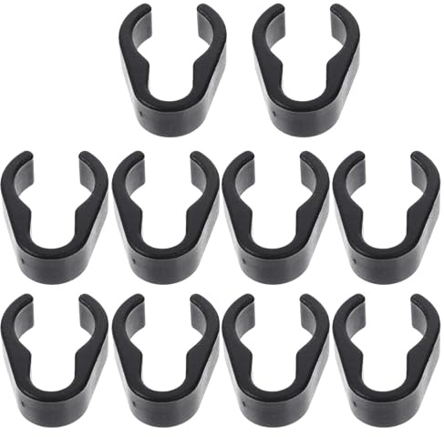 Toyvian 10 Clip per Cavi in Plastica per Microfono, Morsetto Flessibile da 25mm, Fissaggio Rapido e Sicuro per Asta, Home Studio e Sala Concerti