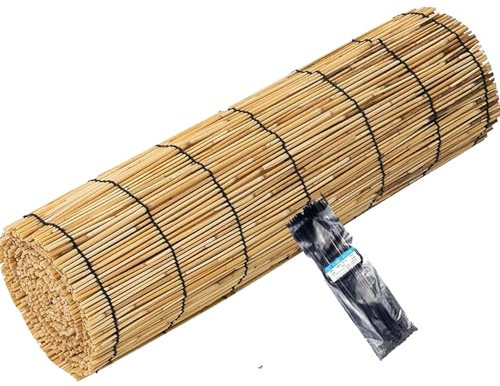 Backyard Garden Fencing Divider, Decorative Fences, Natural Reed Fence Roll, Outdoor Privacy Screen, Privacy Fence Covering, 2ft 2.3ft 3ft 3.3ft 3.6ft 3.9ft 4.5ft 4.9ft 5.2ft 5.5ft 6ft High(130*1000cm