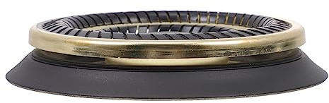 Abaodam Brûleur à Gaz Noir en Cuivre et Acier, Pratique Forte Oxygénation, Accessoire Essentiel pour Cuisinière Gaz Encastrée et Chauffe-plats
