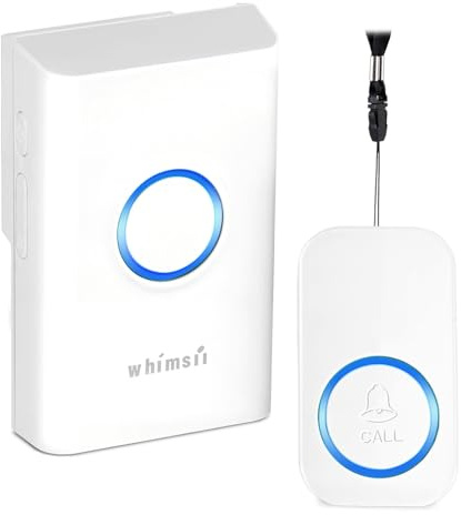 Elderly Alarm Call Button, Wireless Personal Panic Button for Elderly/Seniors, Disabled at Home, 500ft Nurse Patiant SOS Call Bell