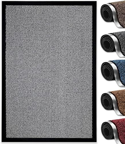 Abaseen Dirt Trapper Door Matts Indoor | Non Slip Rubber Backed Door Mats Outdoor | Heavy Duty Super Absorbent Doormats | Kitchen Mat | Floor Mat | Small, Medium, Large, Extra Large Washable Door Mat