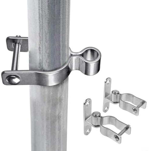 EffiFish 304 Edelstahl-Torscharniere 35 mm Halterungen, für Bauernhoftore, Zauntüren, Außenwandplattenscharniere mit Beschlägen, 6 mm Dicke, 2 Stück
