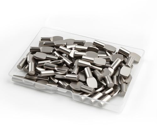 60 Pcs Shelf Support Pegs, 5 mmShelf Pins, Spoon Shape Cupboard Shelf Pegs, Cabinet Shelf Supports Pins for Bookshelf Cabinet Shelves Furniture Supports