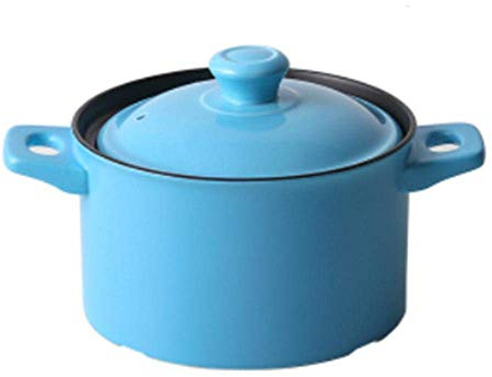 Piatto da cucina in ceramica per alte temperature, Casseruola in ceramica multicolore 2-3L(A,Capacity 2L)