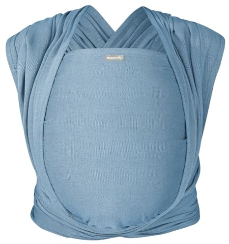 Hoppediz Ultraleichtes Babytragetuch ab Geburt, Hamburg ocean 4,60 m | Ergonomisches Tragetuch für Neugeborene und Kleinkinder, inkl. Anleitung