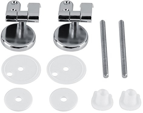 2 Pcs Charnières d'Abattant WC de Salle de Bain Fixations Remplacement WC Siège Charnière WC Fixations Pièces Détachées WC Pour Réparation Abattant