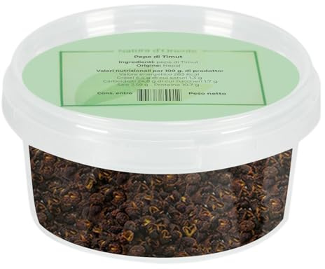 NATURA D'ORIENTE - Pepe Timut 100g – Pepe Nepalese dal Sapore Agrumato e Piccante – Perfetto per Piatti Gourmet, Pesce, Cioccolato e Cocktail – 100% Naturale, Senza Additivi.