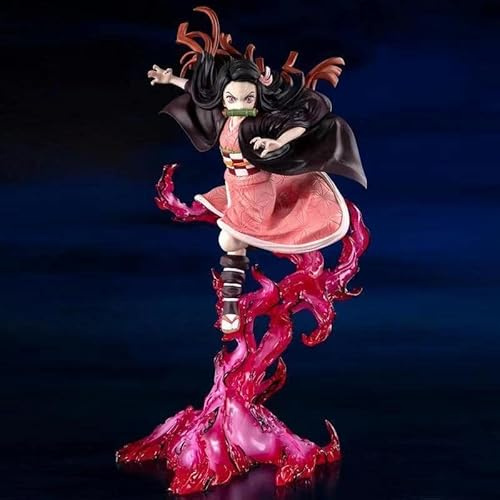 REOZIGN Nezuko Kamado Figur 21 cm Nezuko Blood Demon Art Nezuko Kamado Figur Cartoon Puppe Spielzeug Anime Collection Dekoration für Anime-Fans