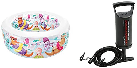 Intex piscinette Aquarium Gonflable & gonfleur a Main 0.9 litres