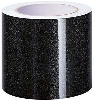 VisitRyl TapetenbordüRe Selbstklebend Vinyl Sockelleiste Dekorative BordüRe Selbstklebende Home BordüRe KüChe TapetenbordüRe Selbstklebend FüR Badezimmer Wohnzimmer Schwarzer Kristall 20cm X 500cm