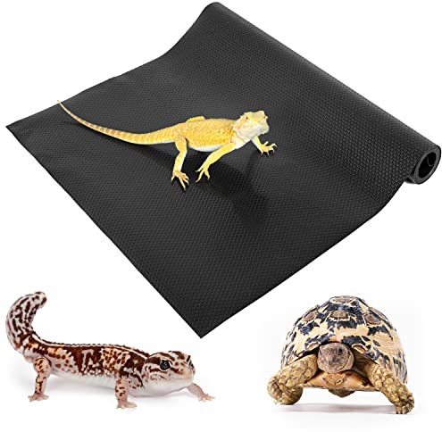 REPTI ZOO Reptile Substrate Mat Terrarium Carpet, 118 x 23.6 Non-Adhesive Reptile Terrarium Bedding Substrate Liner, Reptile Tank Accessories for Bearded Dragon,Leopard Gecko,Lizard,Tortoise