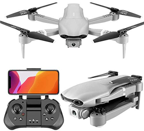 WiFi Drone with 1080P HD Camera,Voice Control, Wide-Angle Live Video RC Quadcopter with Altitude Hold, with Gravity Senso, One Key Take off/Landing, Silver 4K