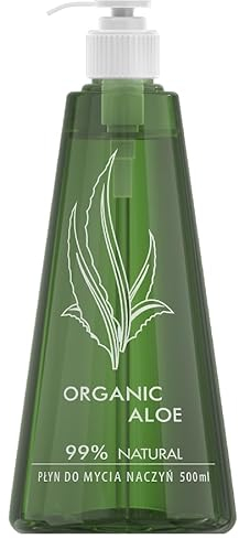 ProSkin Nettoyant Vaisselle Pompe 500ml à Extrait d'Aloe Vera - Liquide Vaisselle Doux pour la Peau Mains - Nettoyant Sans SLS, SLES, EDTA - 99% d'Ingrédients Naturels